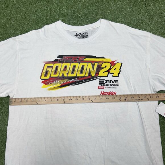 Jeff Gordon #24 NASCAR Racing Graphic Tee Shirt Adult XL Drive to End Hunger NWT - Picture 5 of 7